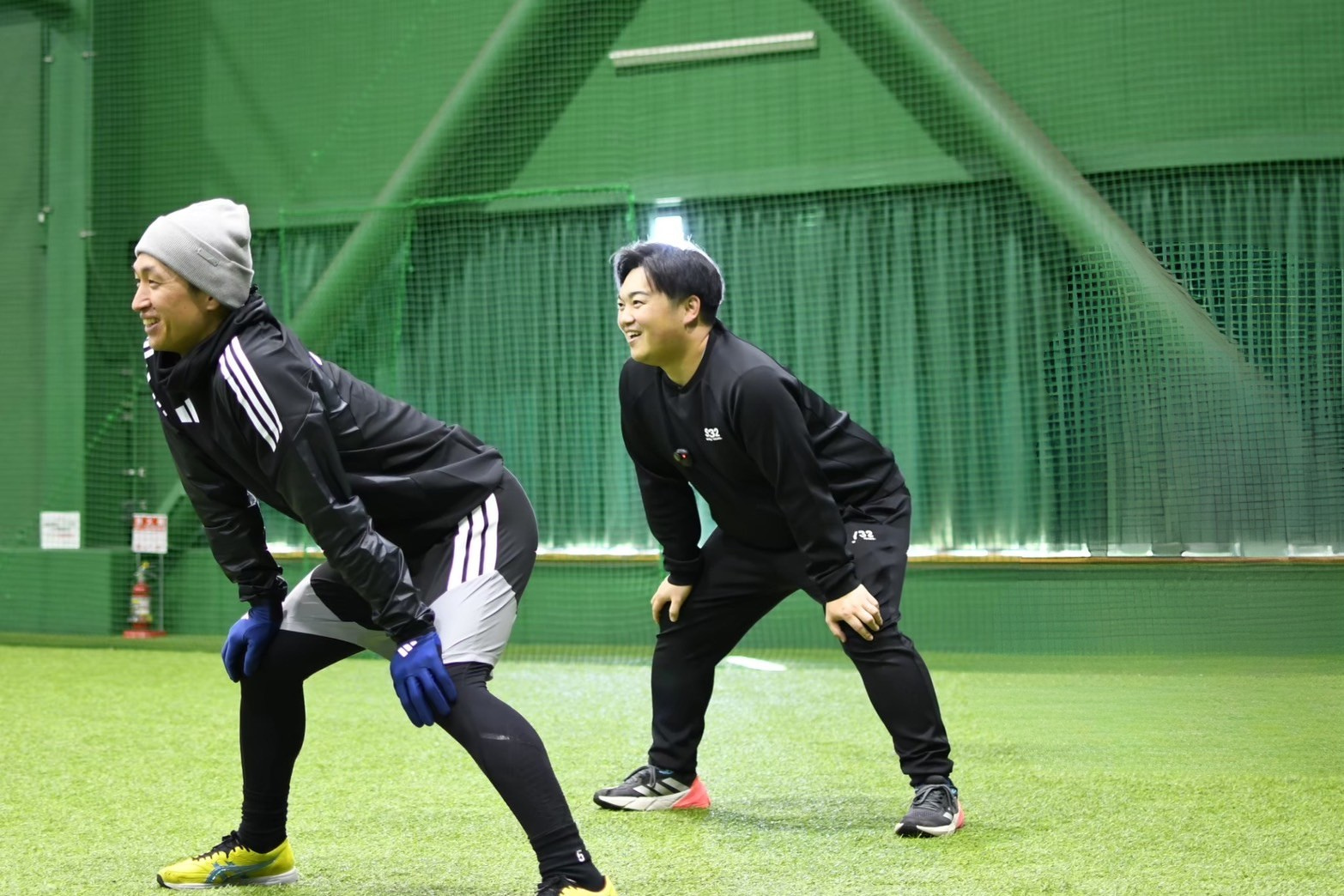 トレーニングの指導シーン